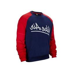 Senza Cappuccio Uomo Nike M Nsw Nike Air Crew Mix Ssnl Blue 