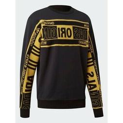 Senza Cappuccio Uomo Adidas Real Scarf Crew Black Nero Ed935