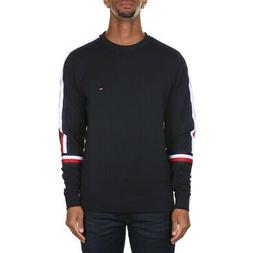 Senza Cappuccio Uomo Tommy Hilfiger Rwb Tape Sweatshirt Blu 