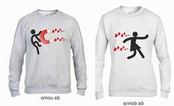 Uomo Donna Coppia Coppie Felpa Felpe Idea Regalo Amore Love 