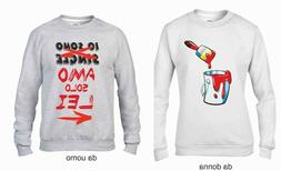 Uomo Donna Coppia Coppie Felpa Felpe Idea Regalo Amore Love 