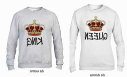 Uomo Donna Coppia Coppie Felpa Felpe Idea Regalo Amore Love 