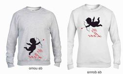 Uomo Donna Coppia Coppie Felpa Felpe Idea Regalo Amore Love 