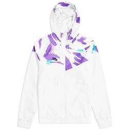 Nike Festival Windrunner Jacket White/Obsidian Size L