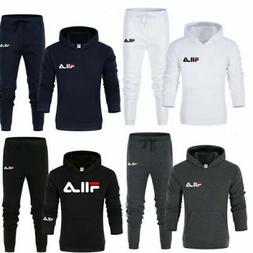 FILA Uomo 2PCS Pantaloni Da Giacca Tuta Sportiva Fitness Fel