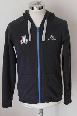 ADIDAS FIR RUGBY ITALIA ITALY S felpa cappuccio hoodie sweat