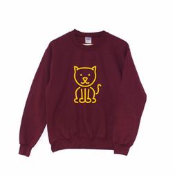 Gatto Contorno Felpa Carino Divertente Design Vestiti Regalo