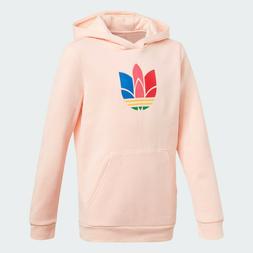 Adidas GD2701 HOODIE ADICOLOR 3D TREFOIL Felpa Rosa Bambina 