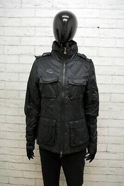 Giacca a Vento Donna Nike Taglia M Cappotto Nero Giubbotto J