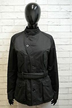 Giacca Donna Moschino Giubbino Cappotto Corto Nero Taglia 42