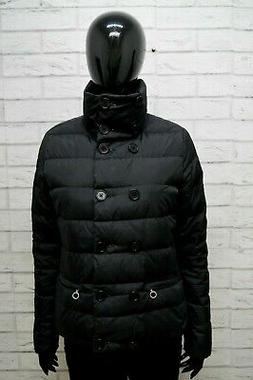Giacca Donna Refrigue Giubbotto Taglia S Cappotto Nero Piumi