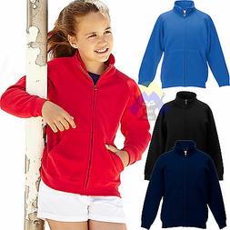 Giacca/Felpa con Zip Intera BAMBINI Fruit of The Loom UNISEX