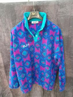 Fila giacca felpa vintage pile giubbotto jacket  pullover tg