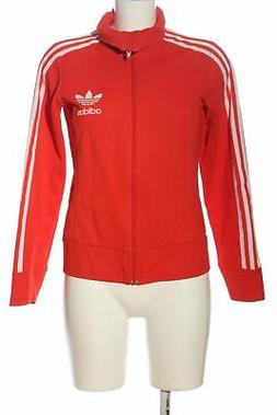 ADIDAS Giacca fitness rosso-bianco caratteri stampati stile 