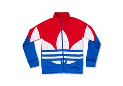 giacca ADIDAS full zip boy  BIG TREFOIL CREW BAMBINO RED BLU