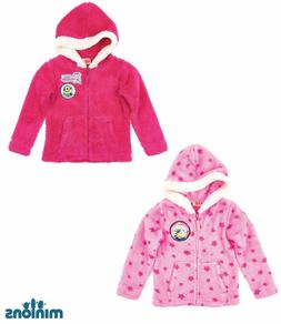 Giacca IN Pile Felpa Bambina Minions Rosa Fucsia 104 116 128