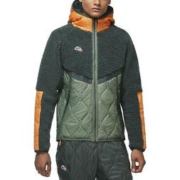 Nike GIACCA PILE SPORTSWEAR HERITAGE CU4446-384 Verde Milita