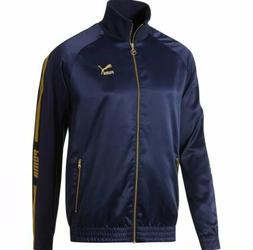 Puma Giacca sportiva LUXE PACK Uomo Blu con banda legata oro