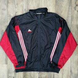 Adidas giacca tuta acetata tacksuit rosso/nera sportswear an