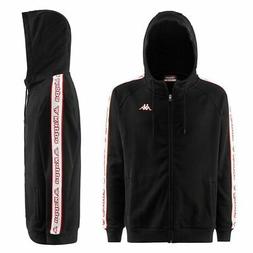 KAPPA GIACCA UOMO FELPA INVERNALE CAPPUCCIO COTONE SLIM LOGO