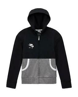 NIKE GIACCHETTO CON CAPPUCCIO BAMBINO NERO 36G125023