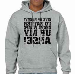 Give Up Rugby Uomo Divertente Felpa League Inghilterra Galle