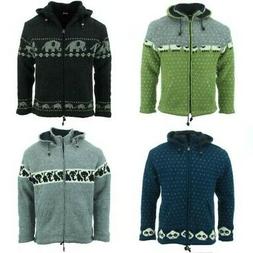 Grosso Lana Maglia Animale Felpa con Cappuccio Cappotto Cald