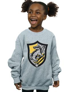 Harry Potter Bambine e ragazze Hufflepuff Crest Flat Felpa