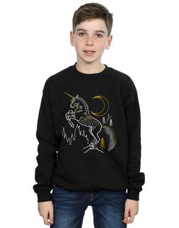 Harry Potter Bambini e ragazzi Unicorn Line Art Felpa