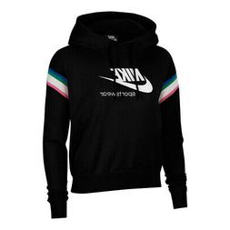 Nike Heritage PO Hoodie Felpa Donna CU5923 010 Black Sail Wh