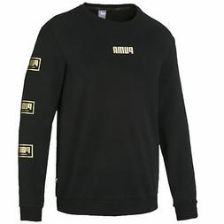 Puma Holiday Pack Crew Sweatshirt TR Mens Logo Jumper Black 