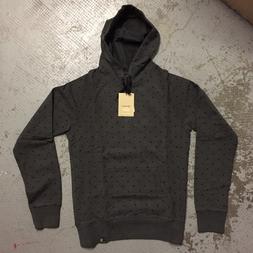 Carhartt Hooded Mellow Sweat Polka print steel felpa grigia