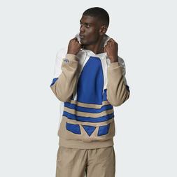 ADIDAS HOODIE BIG TREFOIL OUTLINE COLORBLOCK OVER SIZE