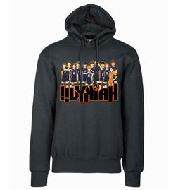 Hoodie Black - Felpa Nera - Haikyuu - Karasuno Team
