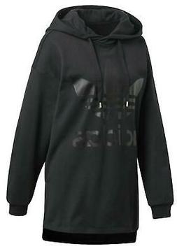 ADIDAS HOODIE FELPA LUNGA DONNA NERA CD6916
