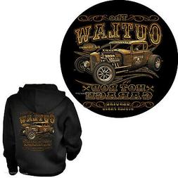 Hot Rod Giacca Felpa con Zip e Cappuccio Garage Officina Cus