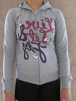 Nike Il Athletic Dept Donna 454656 Grigio Zip Felpa con Capp