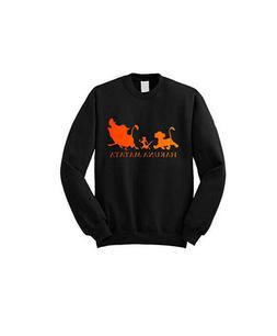 Il Re Leone felpa girocollo abbigliamento Hakuna Matata Disn
