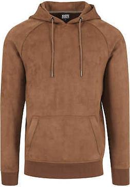 Imitation Suede Hoody Urban Classics Streetwear Felpa Cappuc
