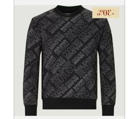 IN SALDO Versace Jeans Couture Regular Felpa uomo Logo Crew 