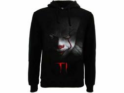 IT felpa con cappuccio PENNYWISE ufficiale Warner Bross nera