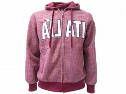 italia felpa con cappuccio e zip