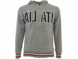 ITALIA felpa con cappuccio e zip
