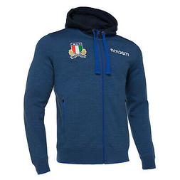 ITALIA FIR RUGBY MACRON - FELPA CAPPUCCIO COTONE TRAVEL - ST