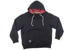 WESC J411622 Nero Grande Felpa con Cappuccio Maglione Rebell