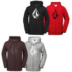 Volcom Jla Pietra Zip Pile Herren-Kapuzenjacke Felpa con Cap