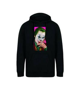 Joker felpa cappuccio 4 tasche abbigliamento Batman DC Comic