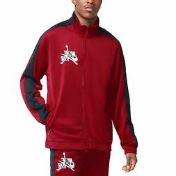 Jordan Felpa da Uomo Full Zip Jumpman Classics Tricot Rossa 