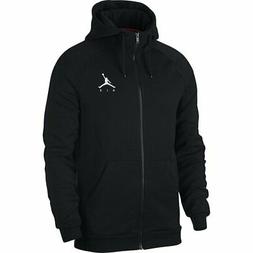 Jordan Jumpan Fleece Fz  Felpa Con Cappuccio Nero Uomo