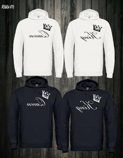 KING QUEEN  01 Felpa con cappuccio MR Mrs  S. Valentino COPP